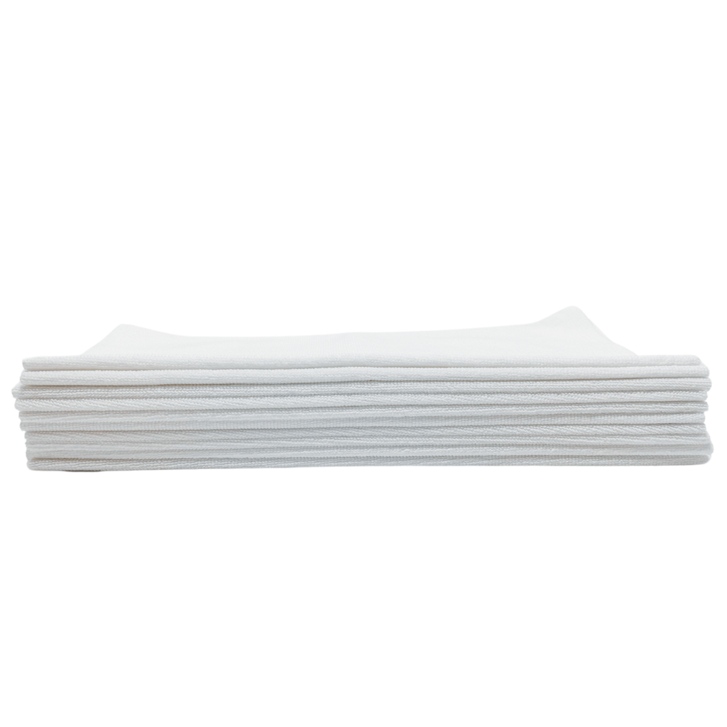 White Edgeless Microfiber -  Pack of 10