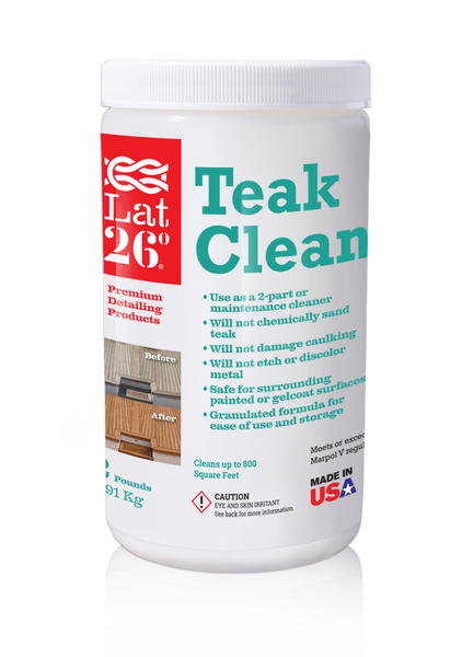 LAT 26 Teak Clean - 2 Lb Deep Cleaning Wood Cleaner For Teak Decks & Furniture - View #7