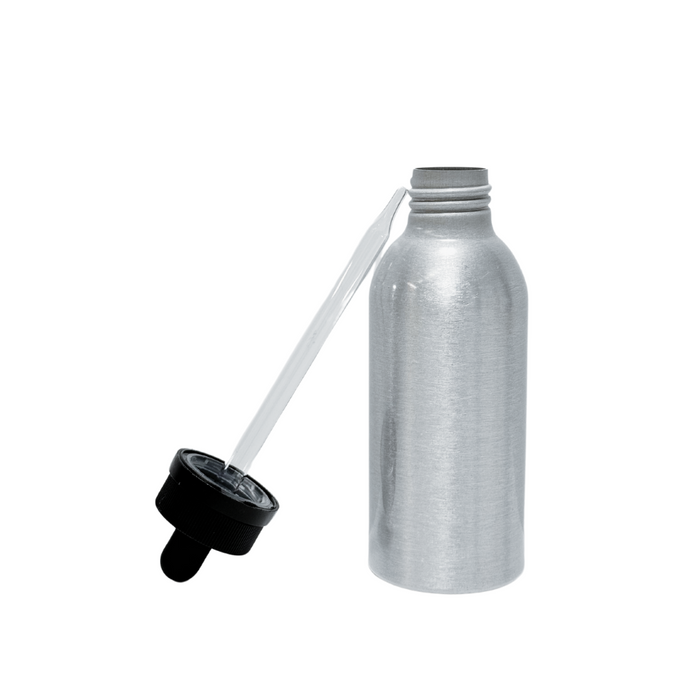 Aluminum Bottle with Glass Dropper