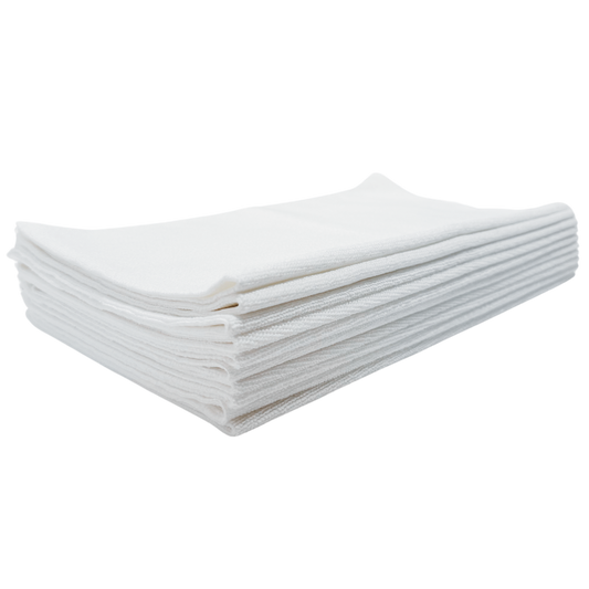 White Edgeless Microfiber -  Pack of 10
