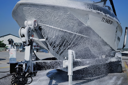 foamy boat wash