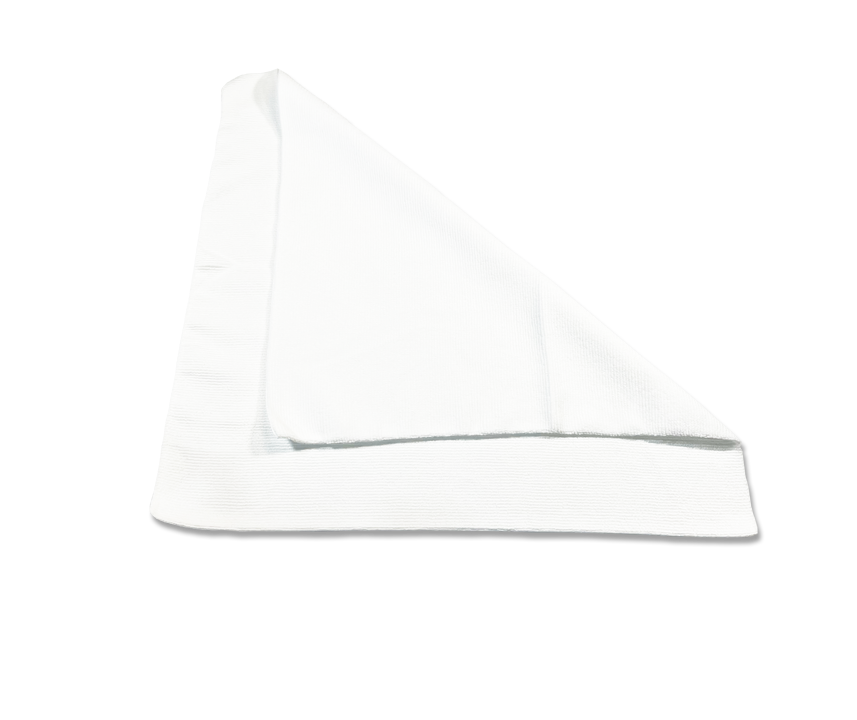 white edgeless microfiber